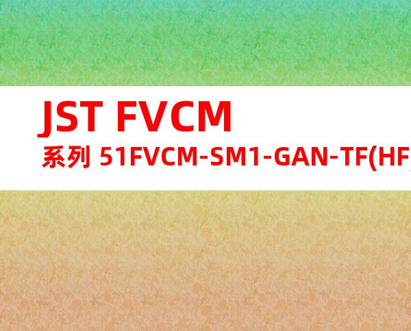 JST FVCM系列 51FVCM-SM1-GAN-TF(HF)产品图纸